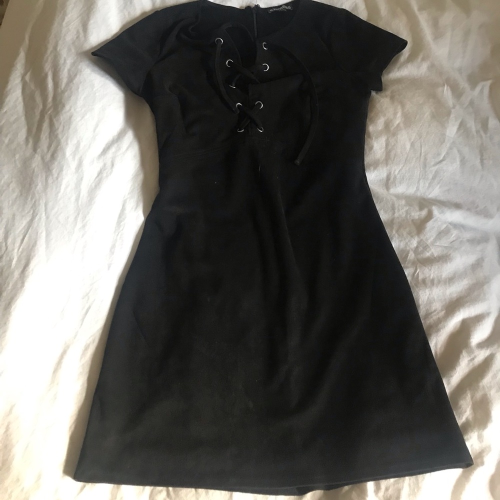 Black tight dress